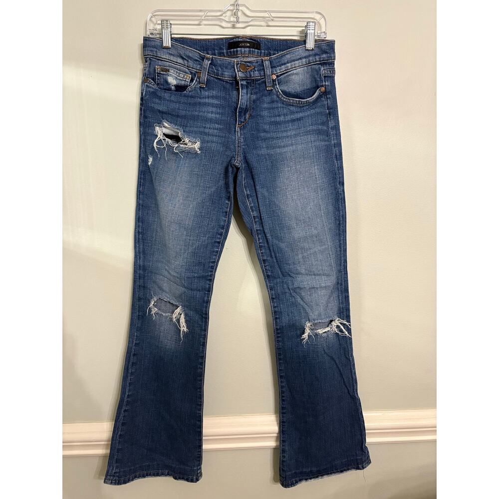 Joe’s Jeans Rocker Bootcut Jeans Women’s 28 Distressed Medium Wash Stretch Denim